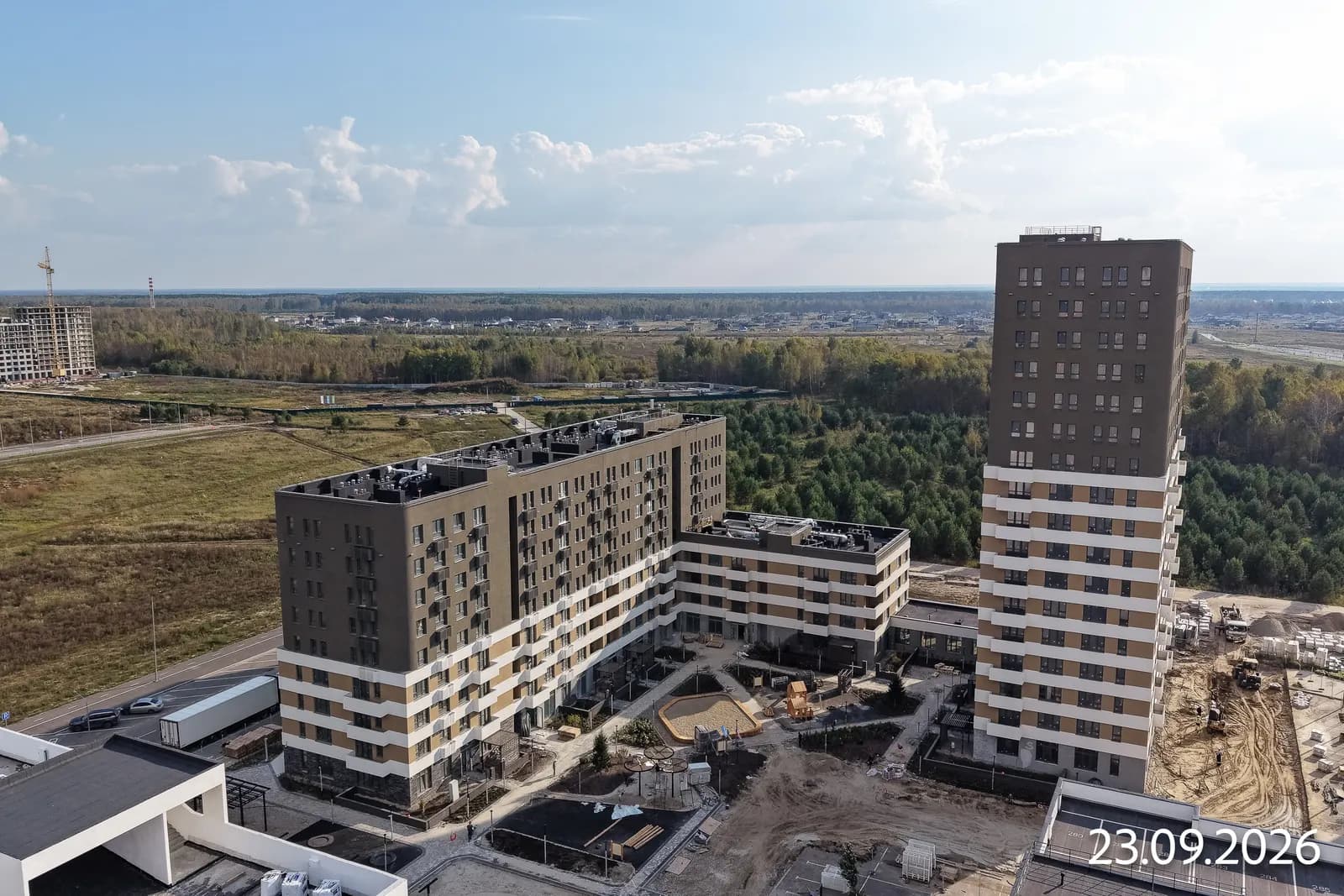 Скандиа.Квартал в Комарово Парк: ход строительства, сентябрь 2026