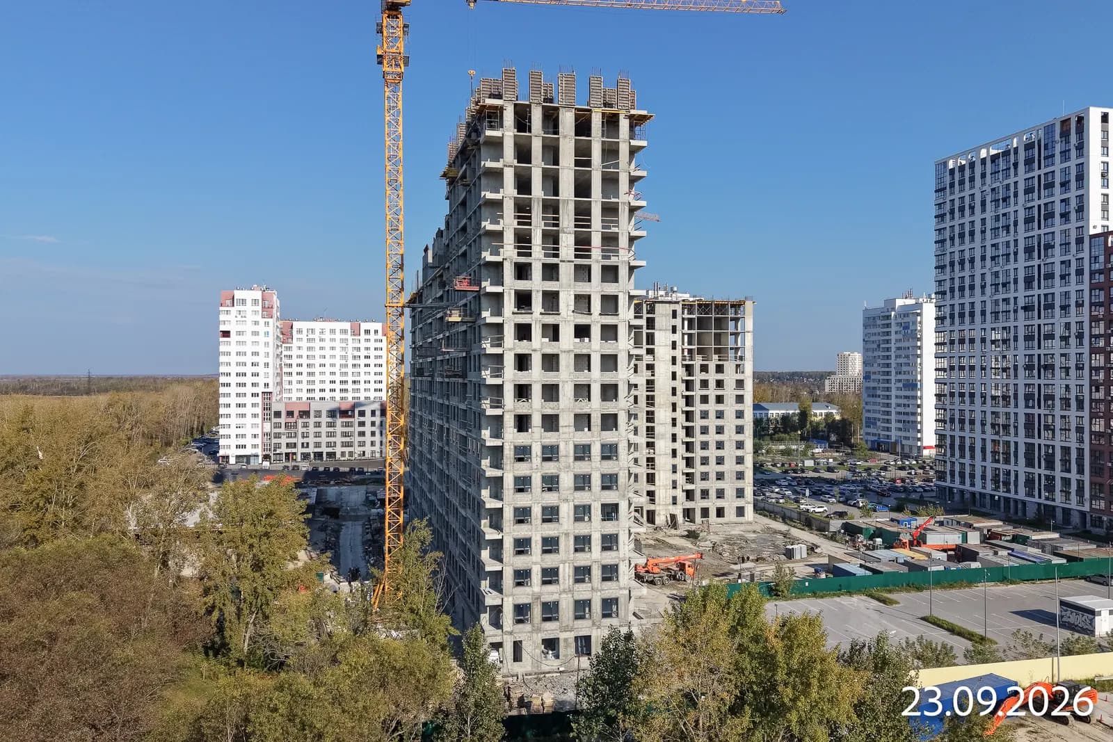Чемпионский: ход строительства, сентябрь 2026
