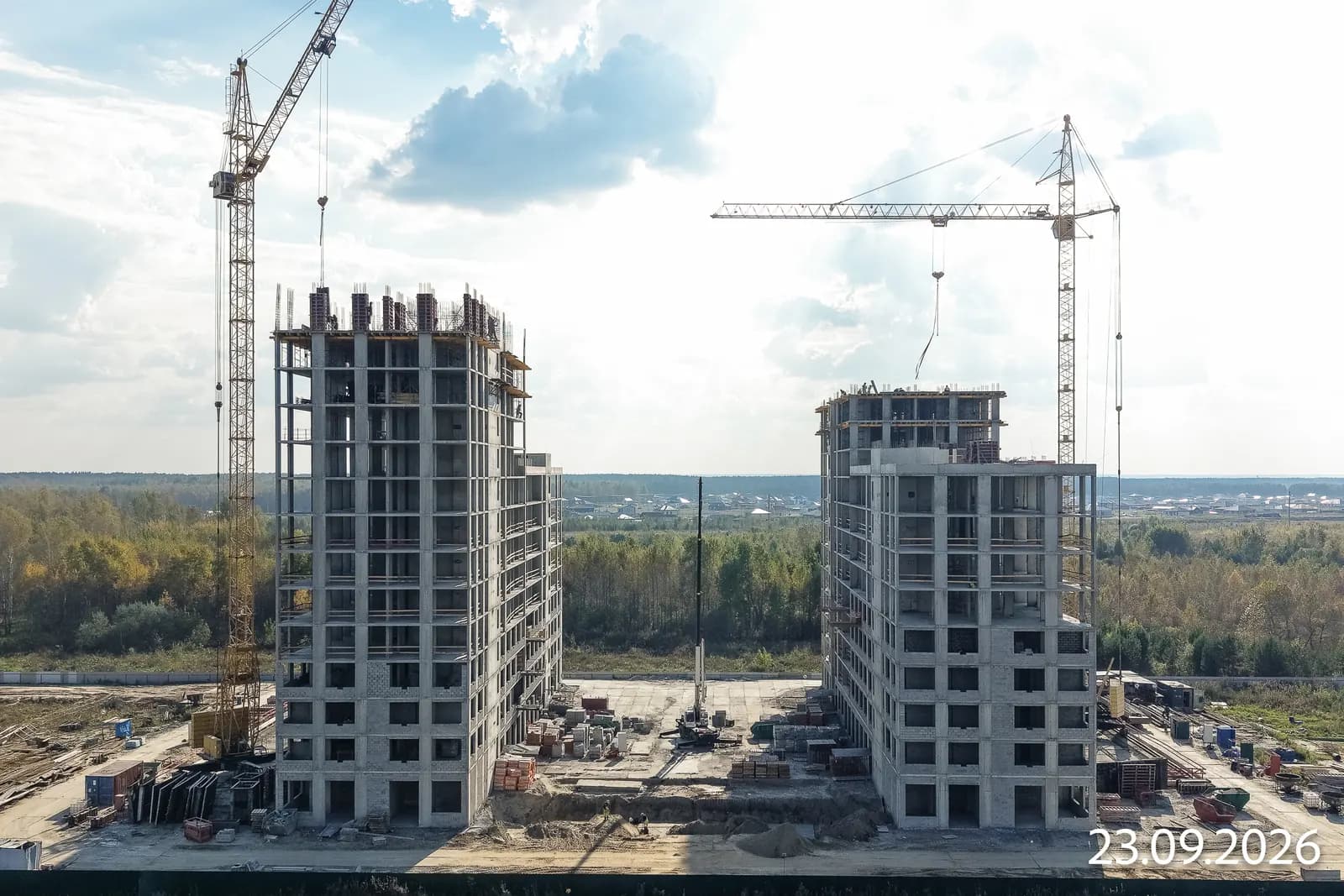 Скандиа. Квартал у Леса: ход строительства, сентябрь 2026