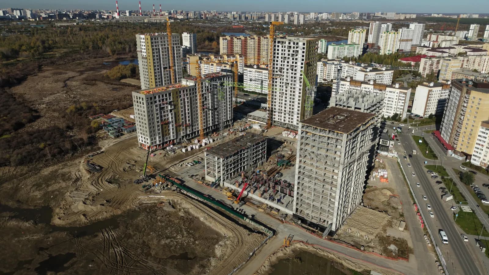 Чистые пруды: ход строительства, октябрь 2026