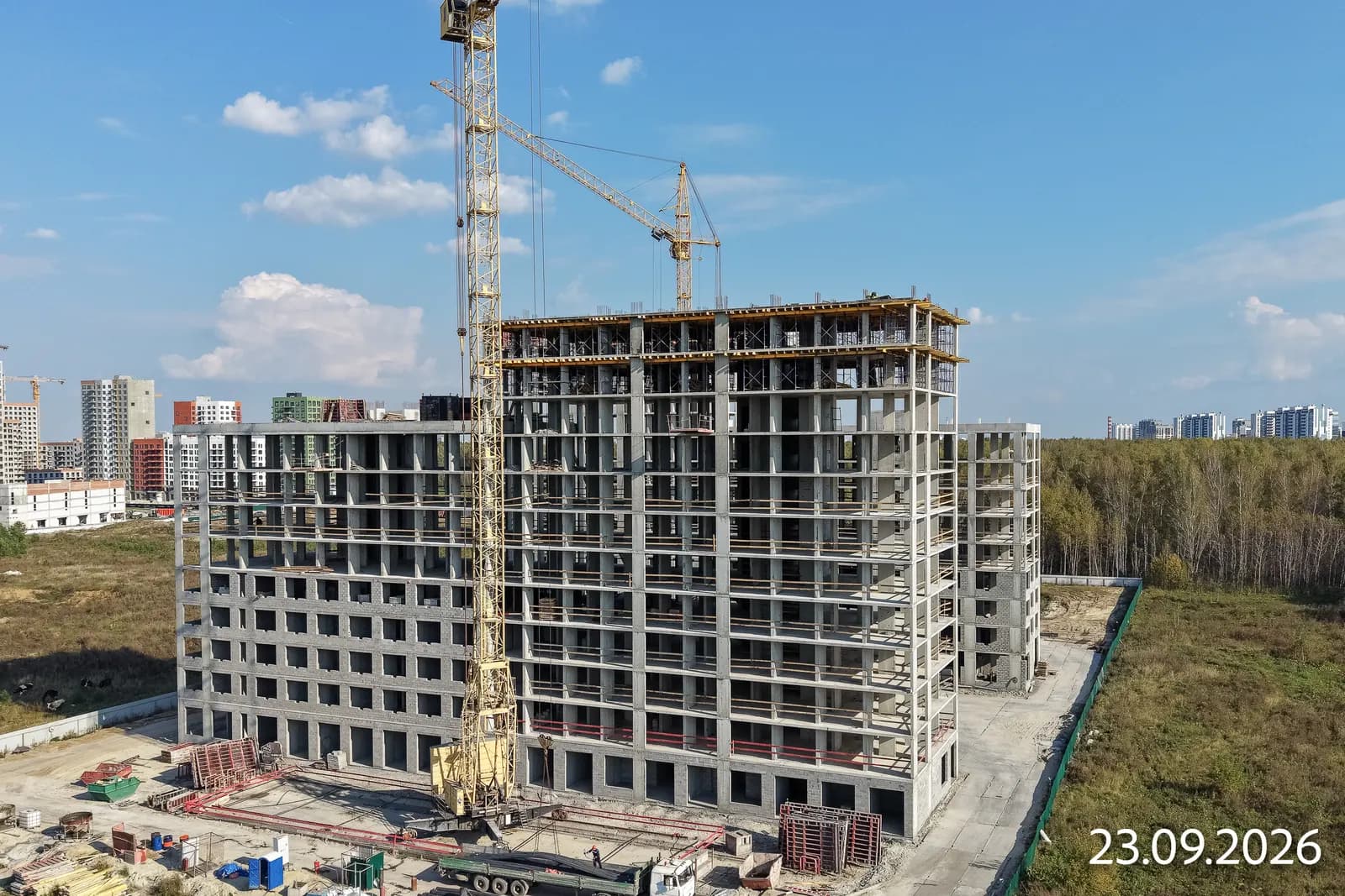 Скандиа. Квартал у Леса: ход строительства, сентябрь 2026